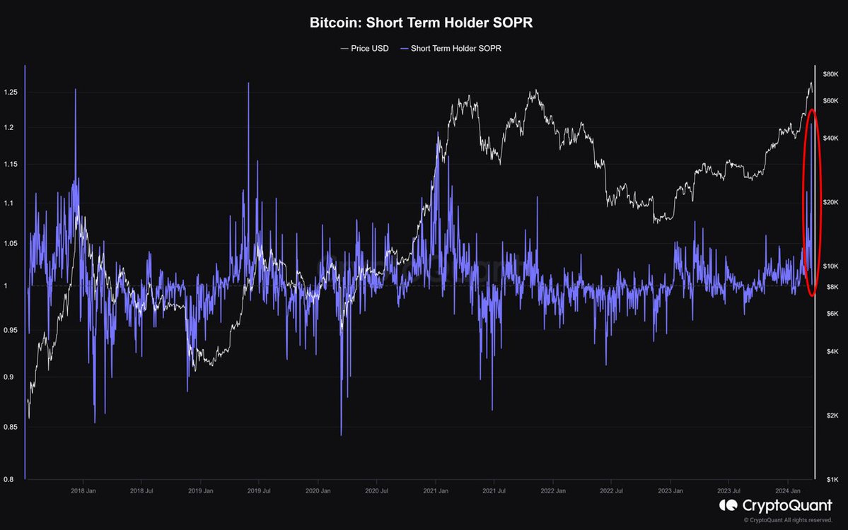 Bitcoin Short-Term Holder Metric. 