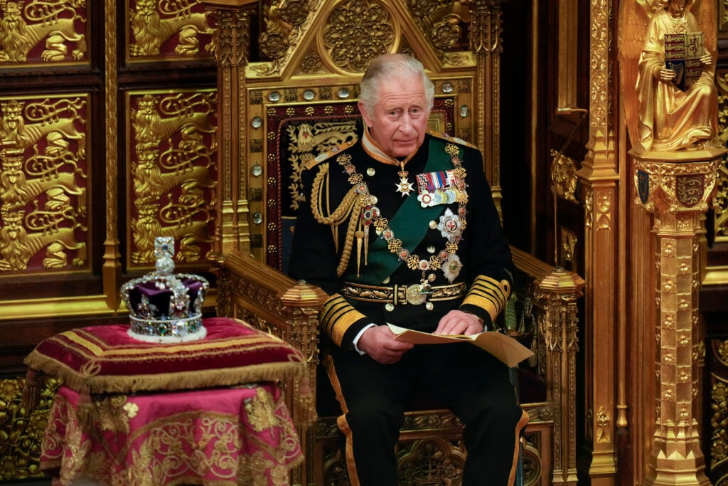 King Charles will occupy a throne in 2022.