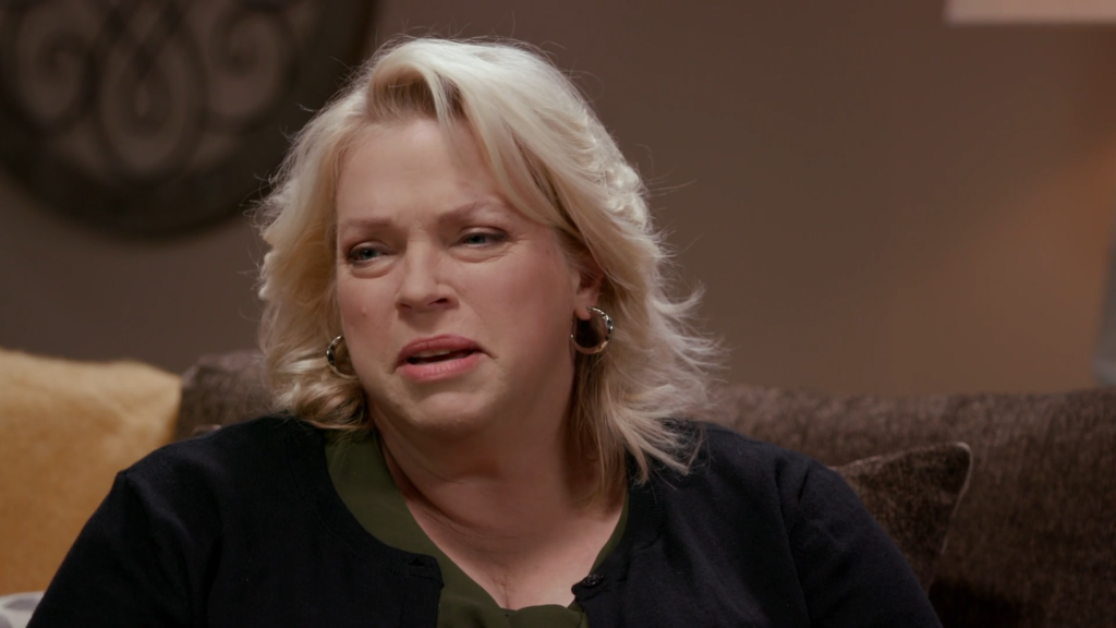 Janelle Brown seems unhappy on Sister Wives.