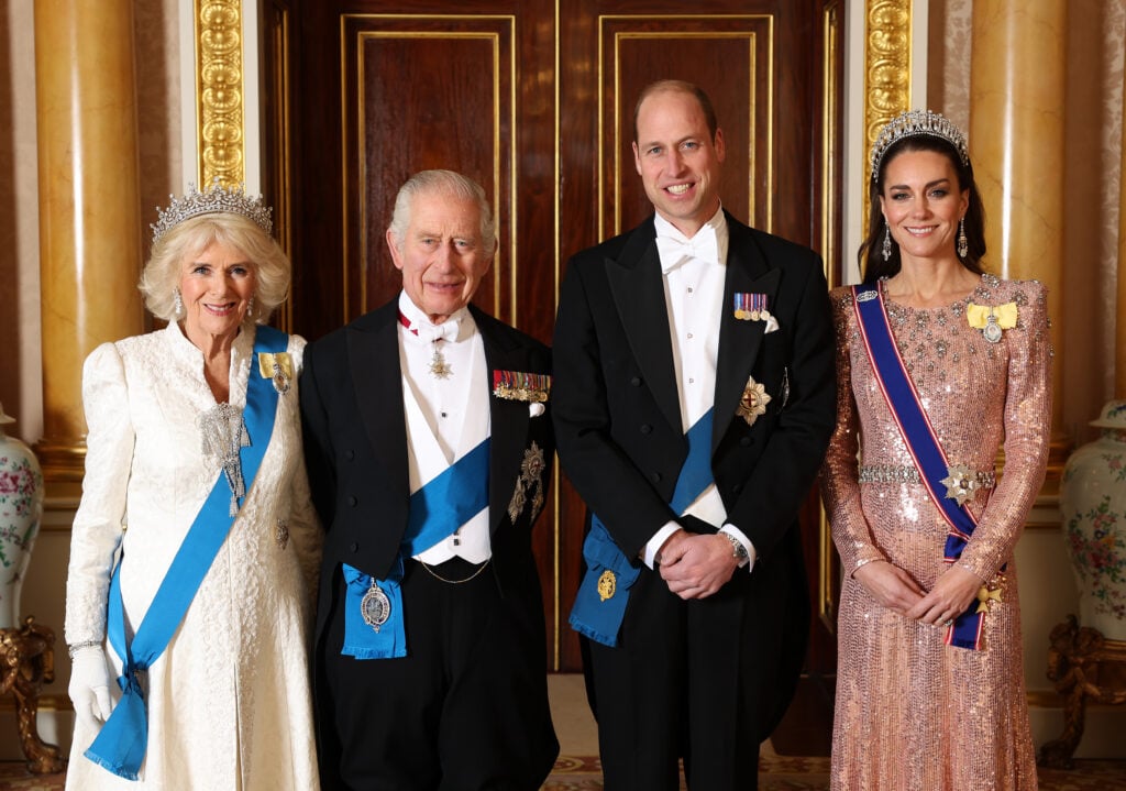 Camilla, King Charles, Prince William and Kate Middleton in 2023.