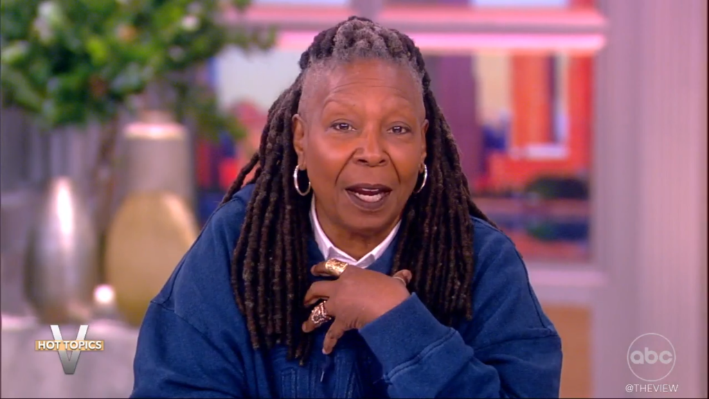 Whoopi Goldberg speaks directly on The View.