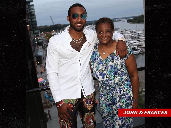 John Wall and his mother Frances