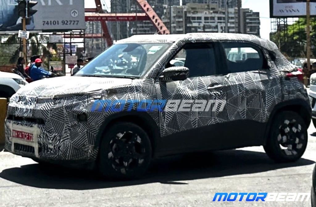 Tata Punch Facelift spotted for the first time