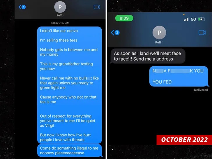 Kanye Diddy's Texts Stolen 1
