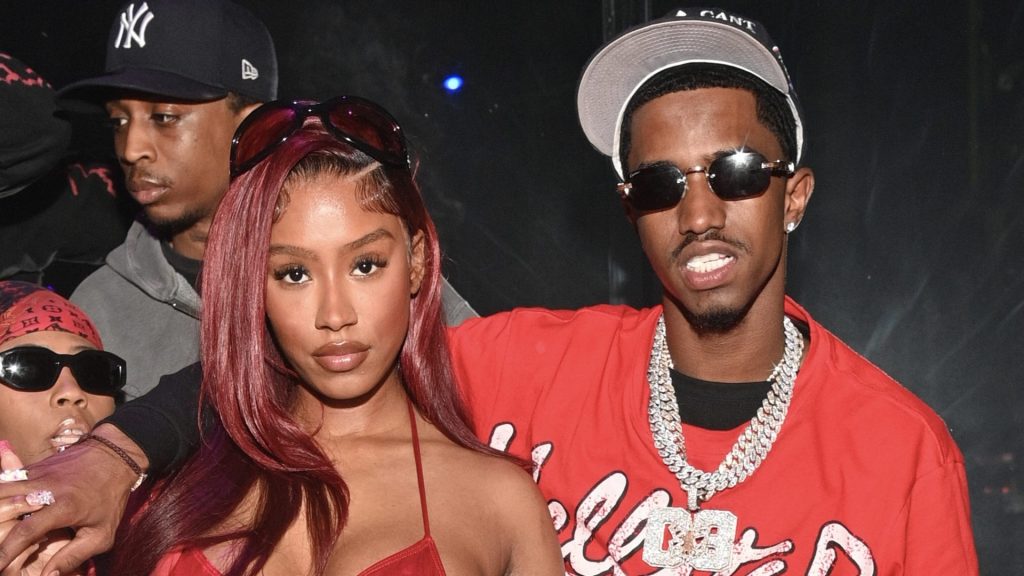 ATLANTA, GEORGIA - SEPTEMBER 24: (EDITORS NOTE: A special effects camera filter was used for this image.) Raven Tracy and King Combs attend the Revolt World Grand Finale party with King Combs and Bad Boy Family at King of Diamonds Atlanta on September 24, 2023 in Atlanta, Georgia.