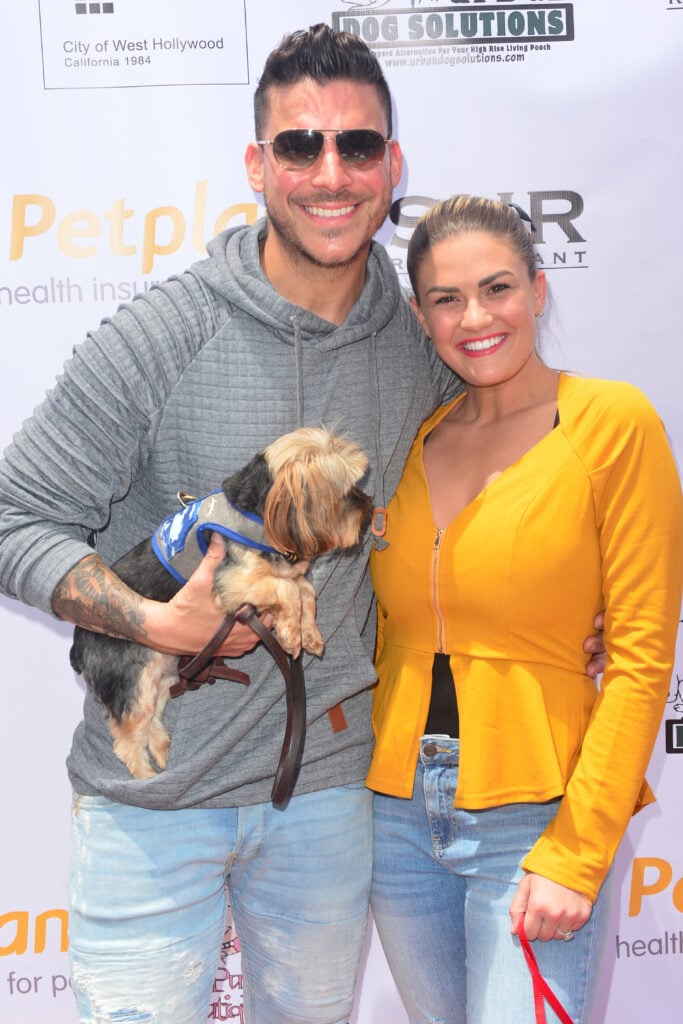 Jax Taylor and Brittany Cartwright attend the 4th Annual World Dog Day at West Hollywood Park on May 18, 2019 in West Hollywood, California.