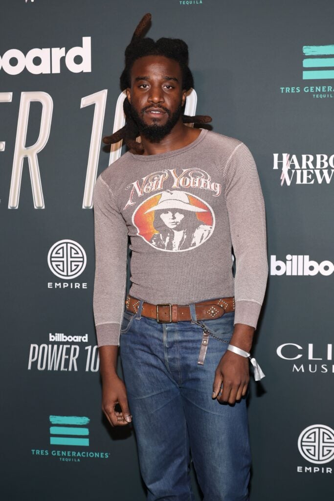 Shaboozey attends the 2024 Billboard Power 100 Event at NeueHouse Hollywood on January 31, 2024 in Hollywood, California.