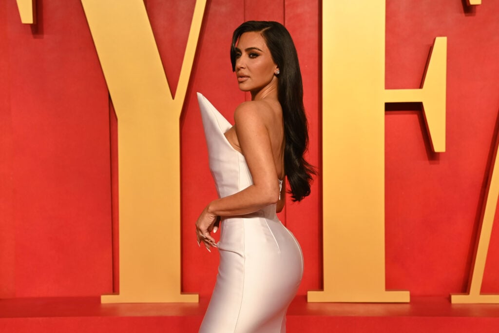 Kim Kardashian attends the 2024 Vanity Fair Oscar Party hosted by Radhika Jones at Wallis Annenberg Center for the Performing Arts on March 10, 2024 in Beverly Hills, California.