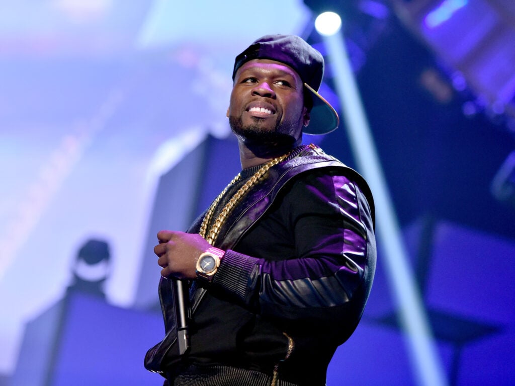 Curtis '50 Cent' Jackson of music group G-Unit performs on stage during the 2014 iHeartRadio Music Festival at MGM Grand Garden Arena on September 20, 2014 in Las Vegas, Nevada. 