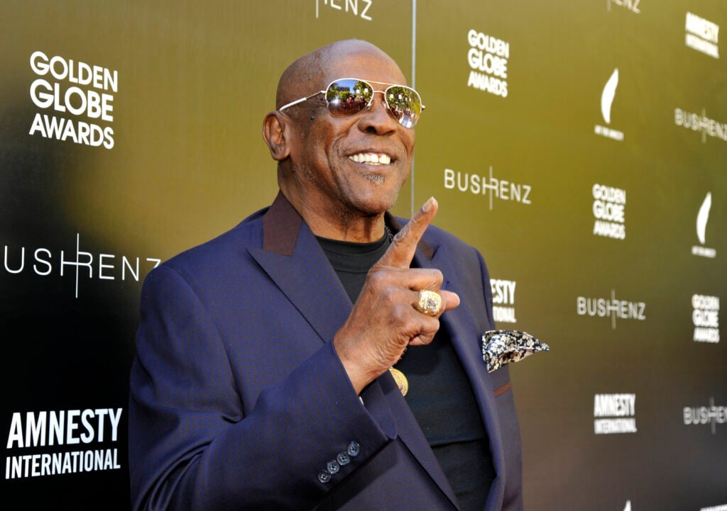 Louis Gossett Jr. attends the Art For Amnesty Pre-Golden Globe Recognition Brunch at Chateau Marmont on January 8, 2016 in Los Angeles, California.