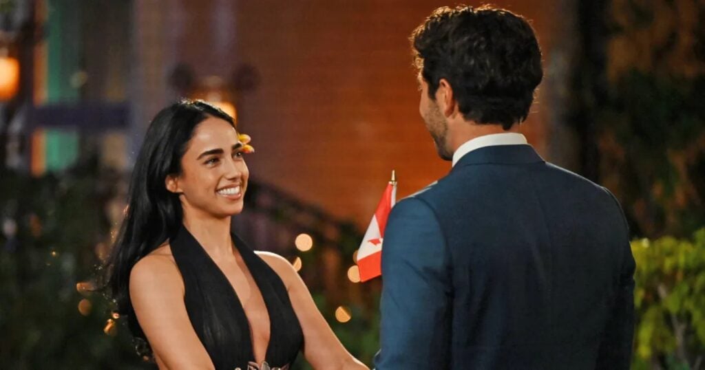 Maria Georgas meets Joey during her first episode of The Bachelor.