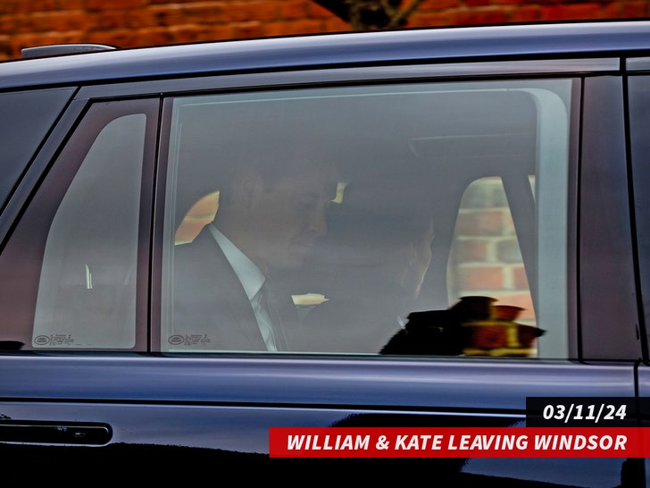 William and Kate leaving Windsor