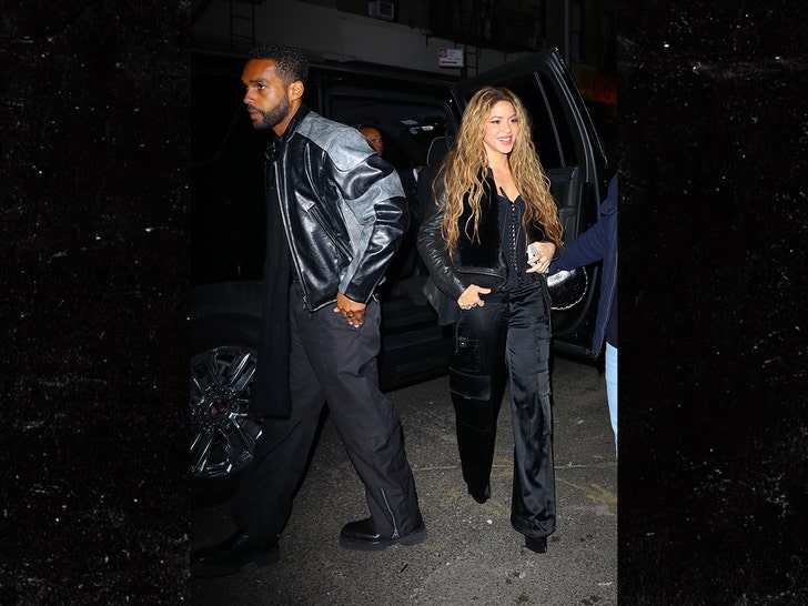 Shakira and Lucien Laviscount at Carbone in New York