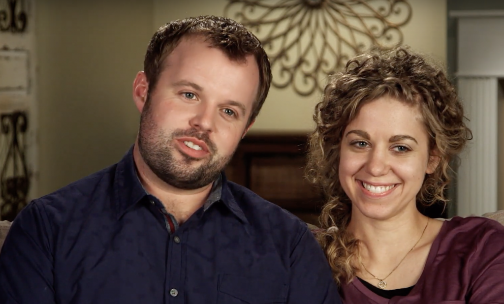 John David and Abbie film a confessional segment during their time on the TLC reality show Counting On.