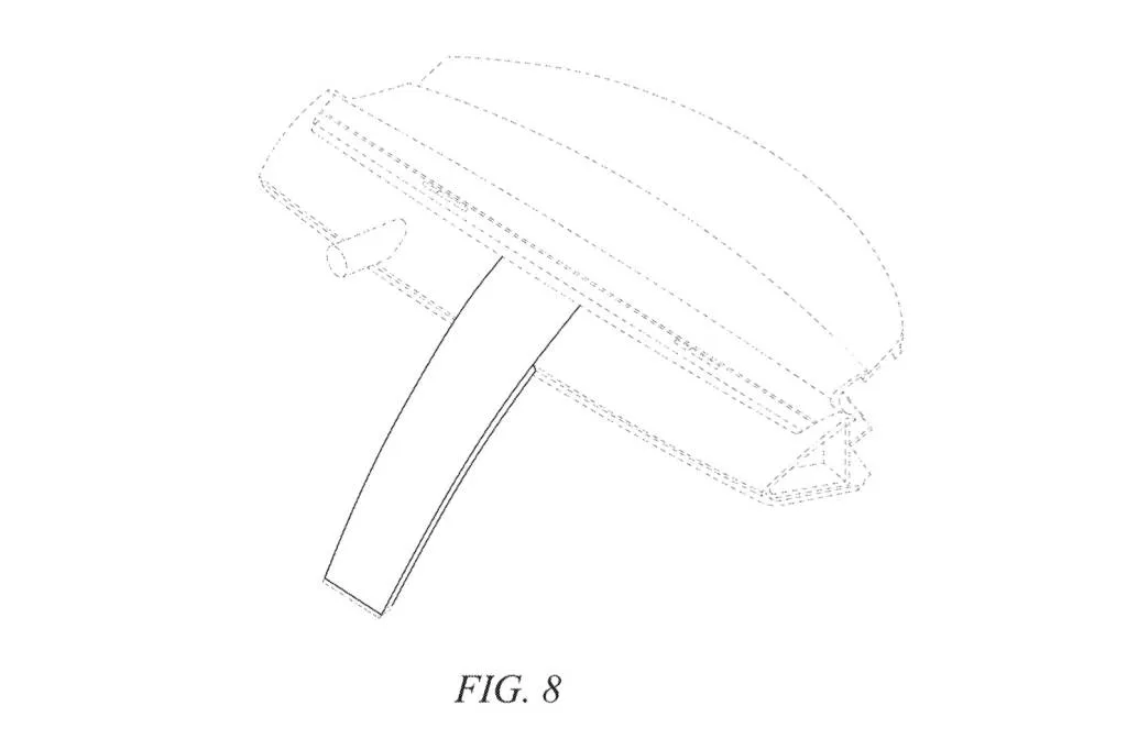 Patent image of Tesla Roadster's curved touchscreen