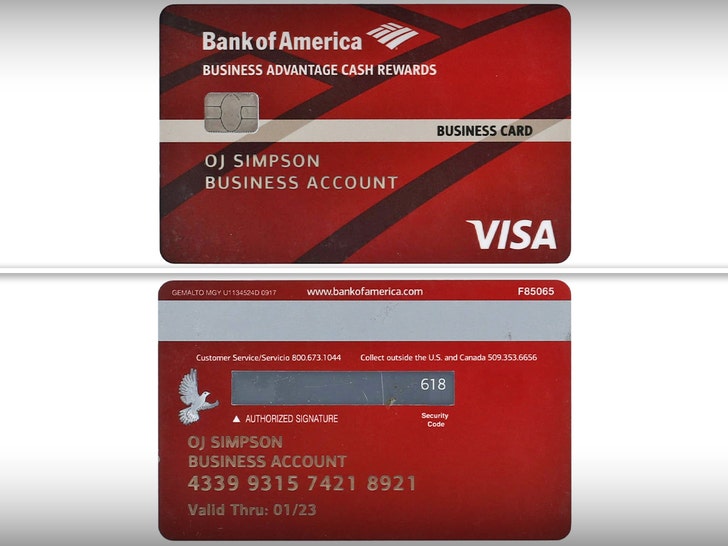 oj simpson credit card