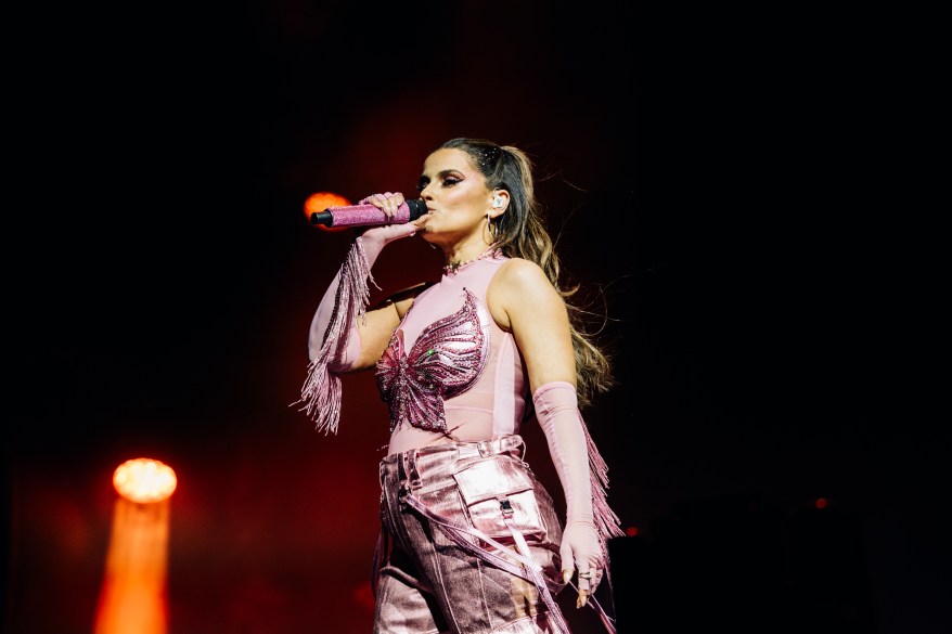 Nelly Furtado performs on the Sahara Stage at the 2024 Coachella Valley Music And Arts Festival