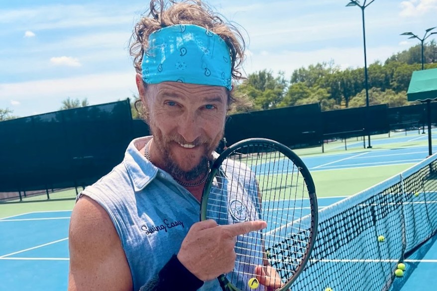 Matthew McConaughey hits the tennis court and more star photos