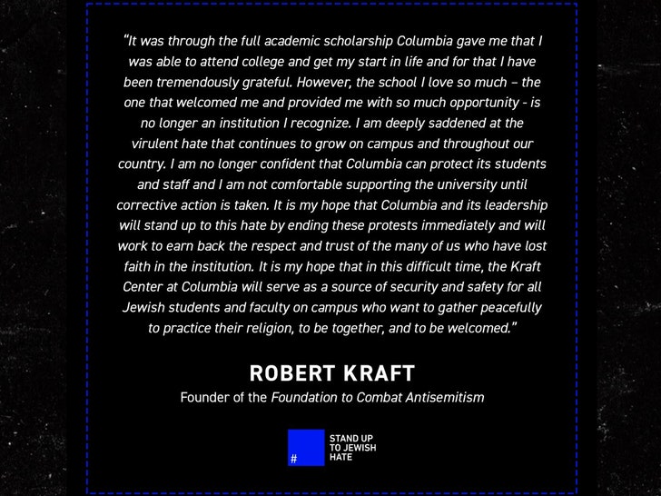 message from robert kraft