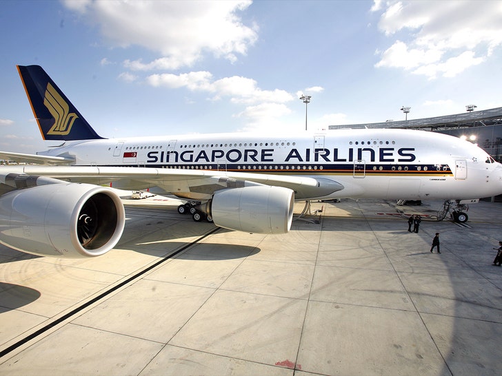 Singapore airline plane