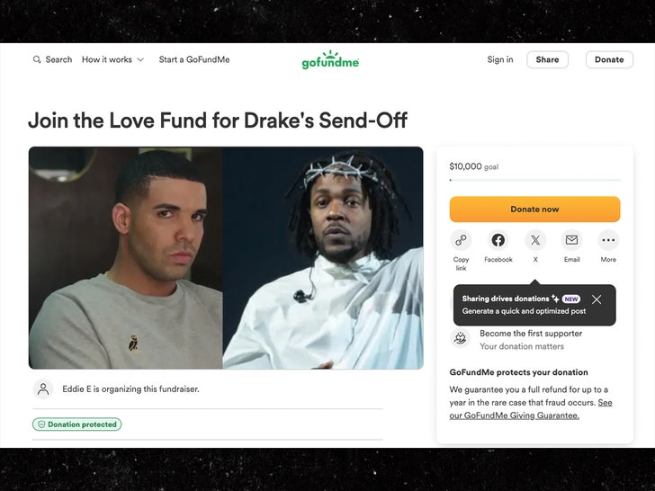 Drake Kendrick Lamar Gofundme