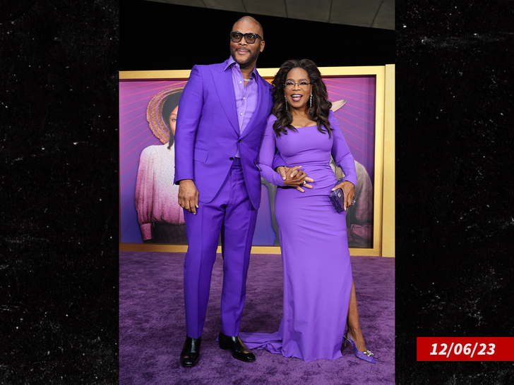 Tyler Perry (left) and Oprah Winfrey