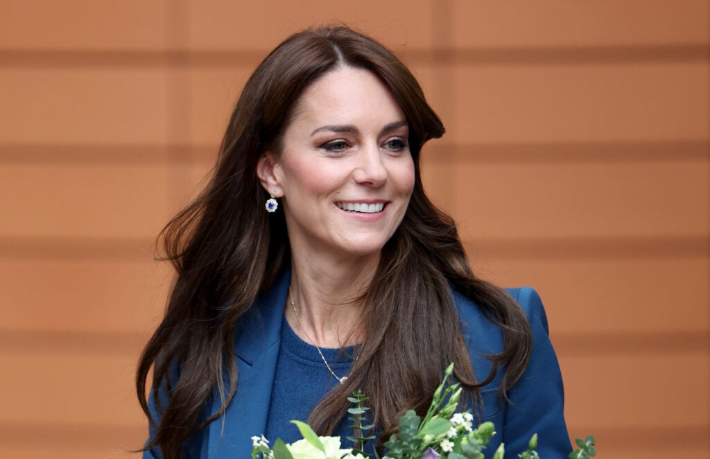 Kate Middleton smiles on December 5, 2023.