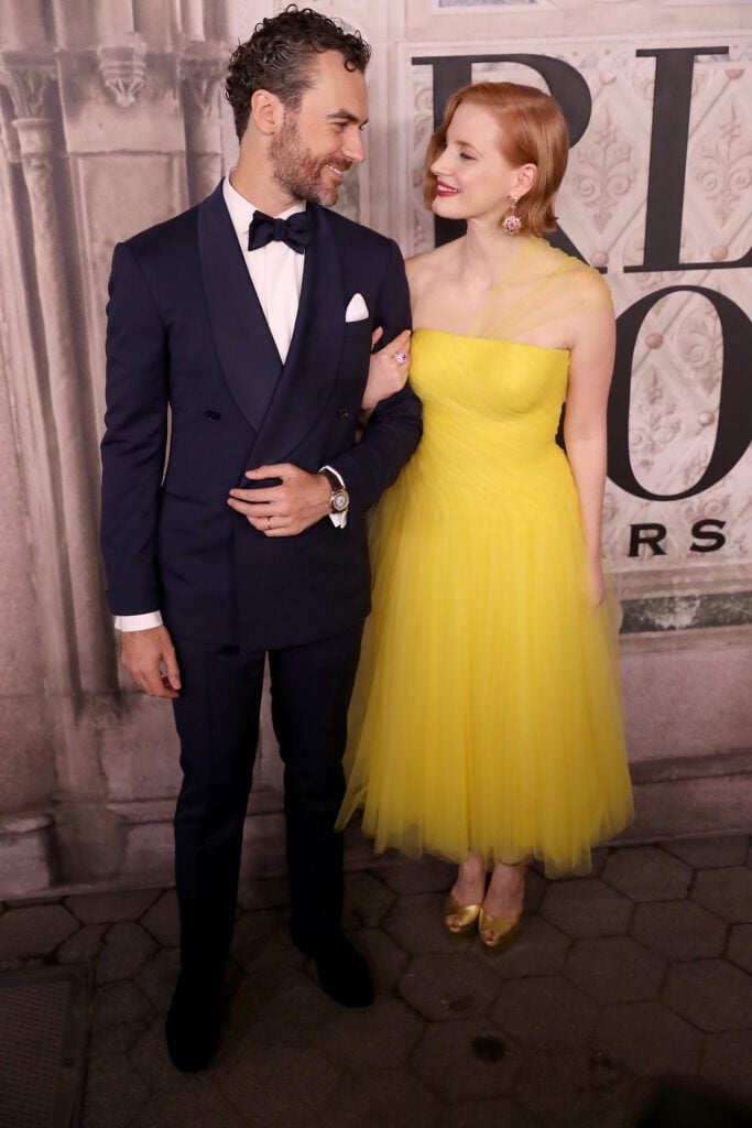 Jessica Chastain and husband in September 2018.