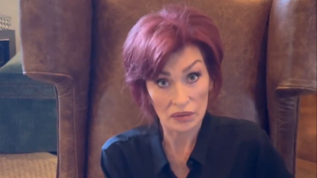 Sharon Osbourne appears during a Twitter video from June 2024.