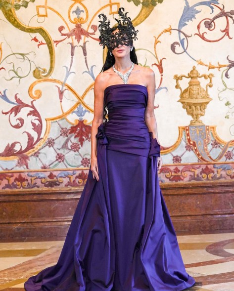 MASK APPEAL: Demi Moore can't hide her signature style at a Cartier gala in Vienna.