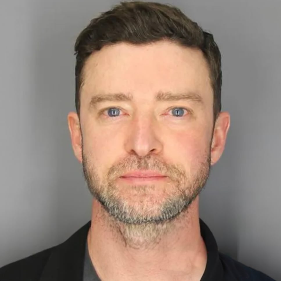 Photo of Justin Timberlake after arrest in New York