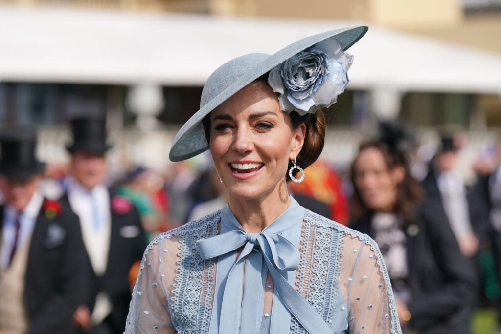 Catherine, Princess of Wales attends the Coronation Feast of King Charles III at Buckingham Palace on May 9, 2023 in London, England.