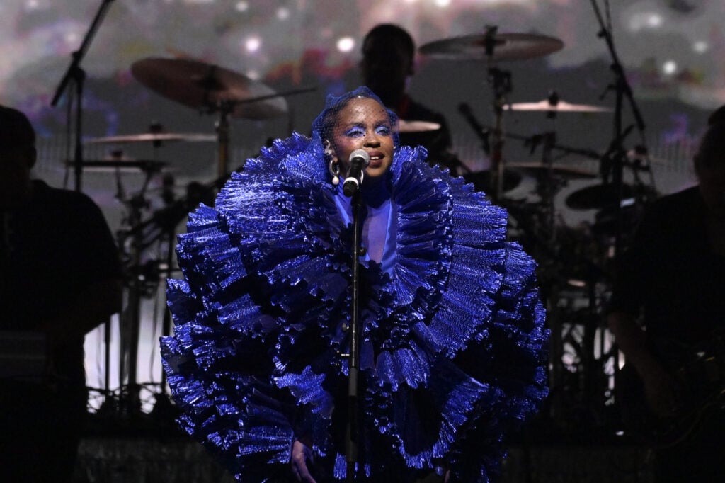 Lauryn Hill performs on stage during day one of the 2023 ESSENCE Festival Of Culture™ at Caesars Superdome on June 30, 2023 in New Orleans, Louisiana. 