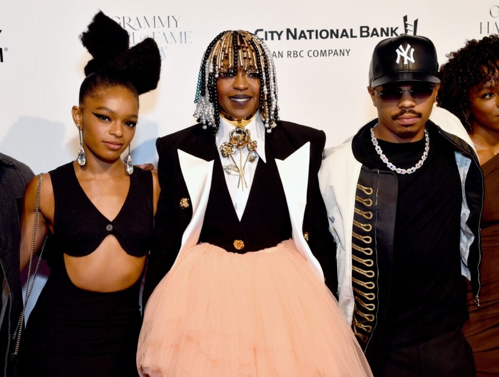Selah Marley, Lauryn Hill and YG Marley attend the GRAMMY Museum Hall of Fame Inaugural Gala and Concert presented by City National Bank at The Novo by Microsoft at LA Live on May 21, 2024 in Los Angeles, California. 