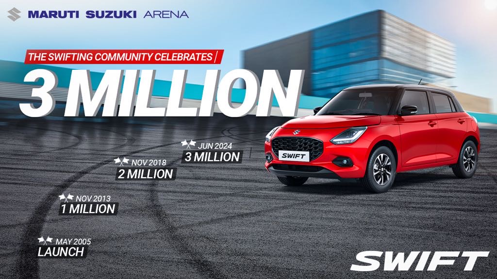 Maruti Suzuki Swift watches 30 lakh sales