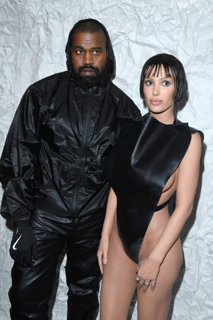 Kanye West and his wife Bianca Censori in February 2024.