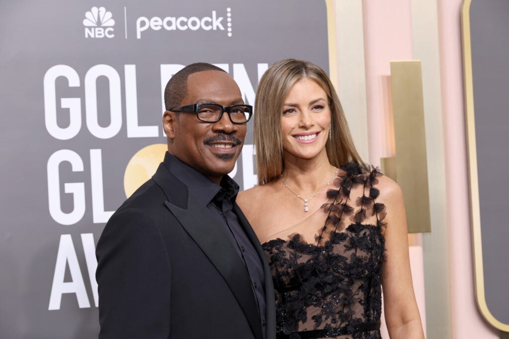 Eddie Murphy and Paige Butcher in January 2023.