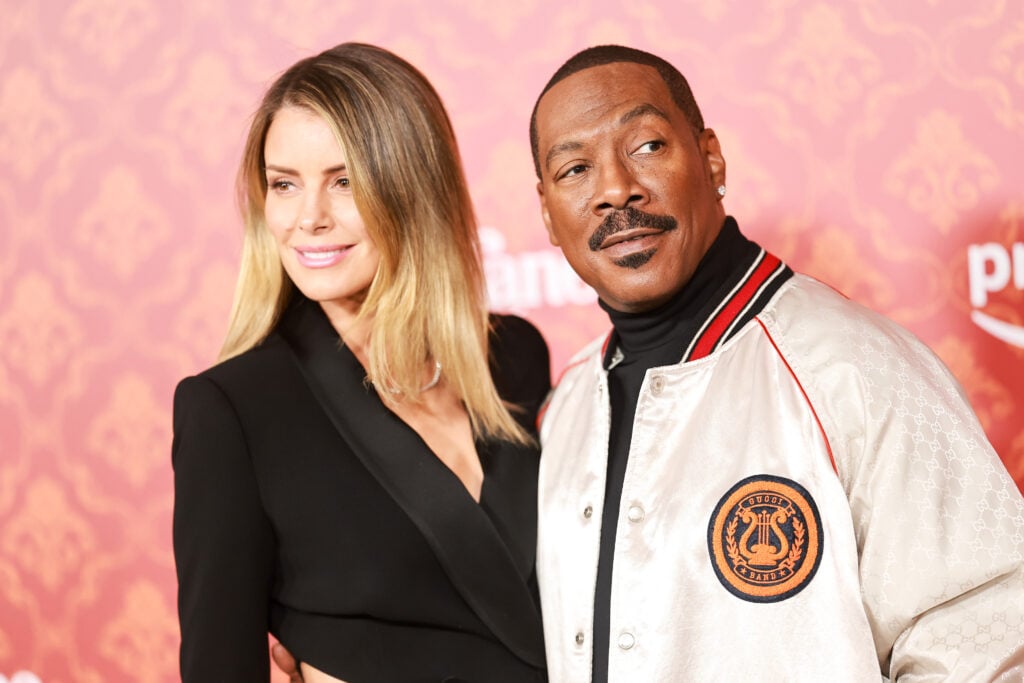 Eddie Murphy and Paige Butcher in late November 2023.