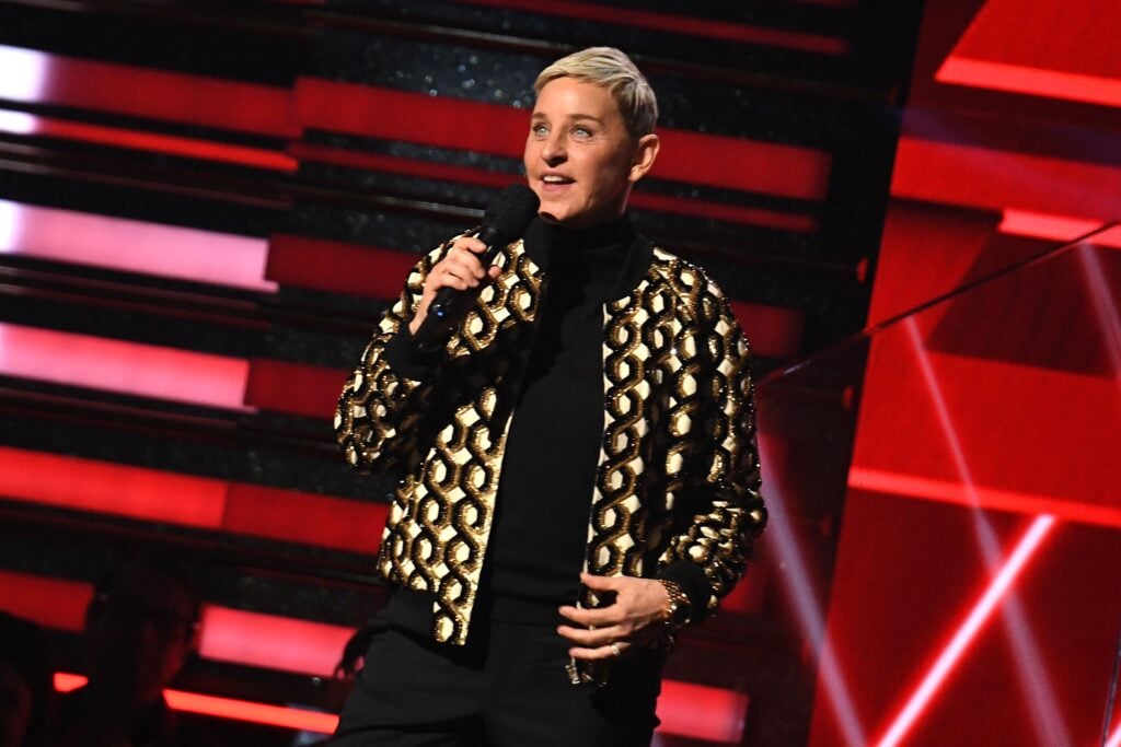 Ellen DeGeneres in January 2020, just months before her well-deserved downfall.