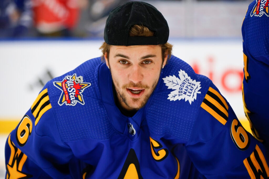 Justin Bieber cosplays as hockey in February 2024.