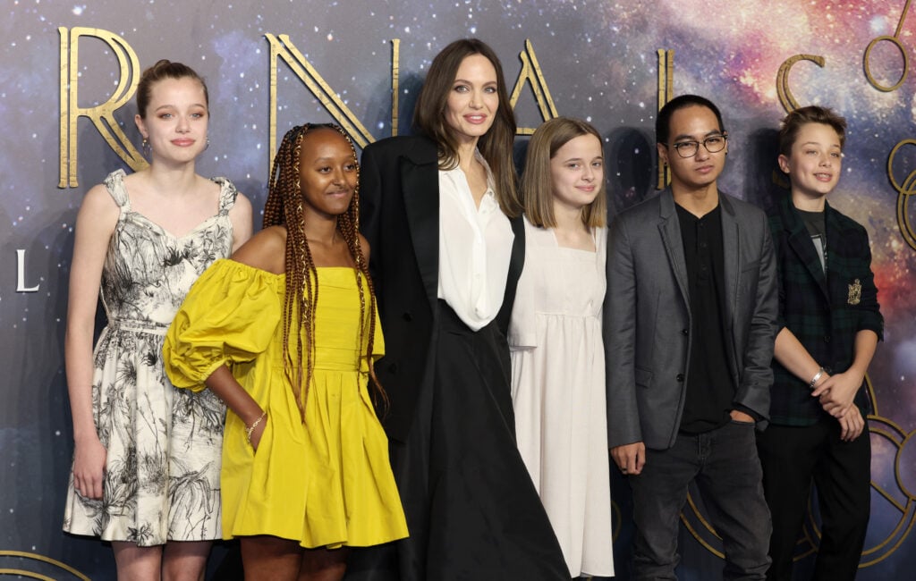 Angelina Jolie and her kids attend the 2021 premiere of Eternals. An underrated movie, Top 5 of the MCU.