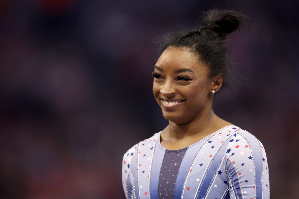 Simone Biles on June 28, 2024.