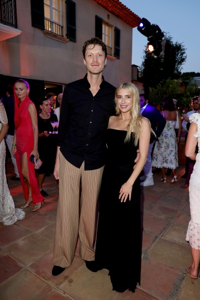 Cody John and Emma Roberts attend the Summer Gala by Gala One at Golf Club Saint-Tropez on July 23, 2024 in Gassin, France.