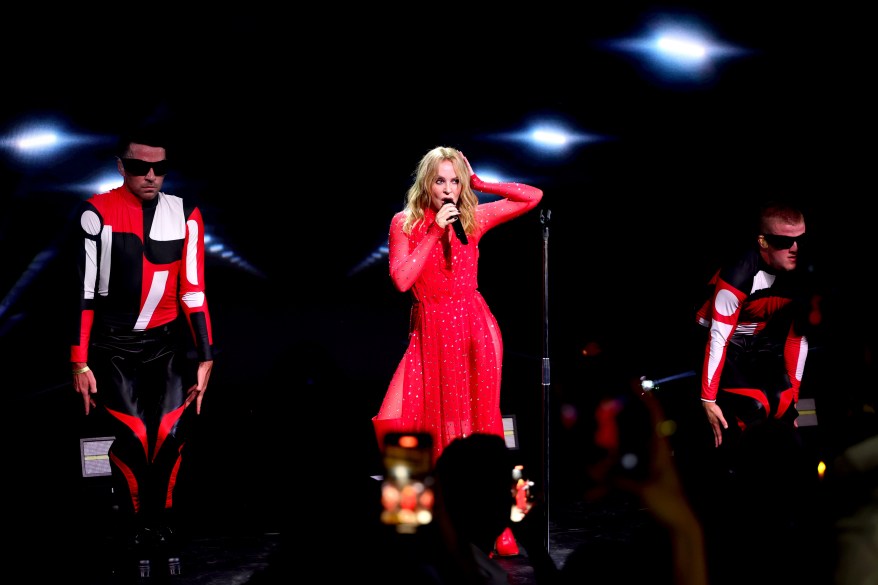 Kylie Minogue performs at the Summer Gala by Gala One at Golf Club Saint-Tropez on July 23, 2024 in Gassin, France.