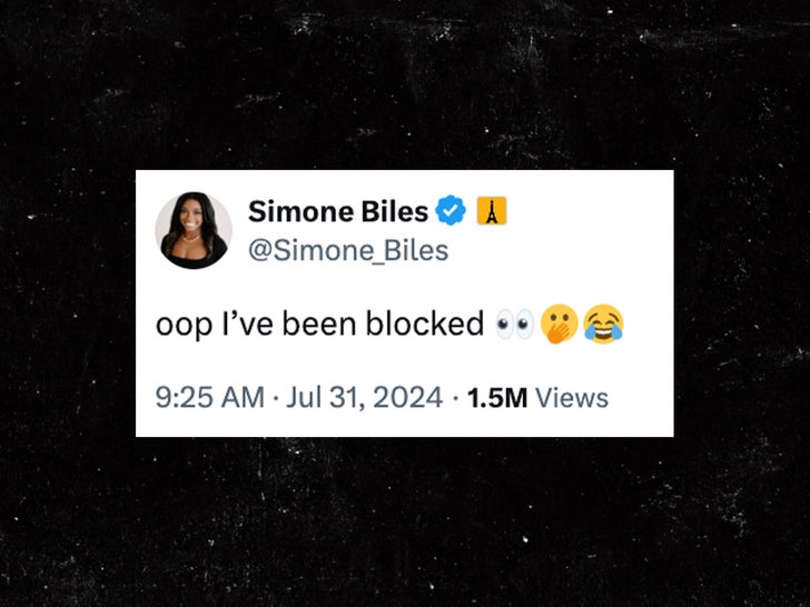 simone biles blocked tweet