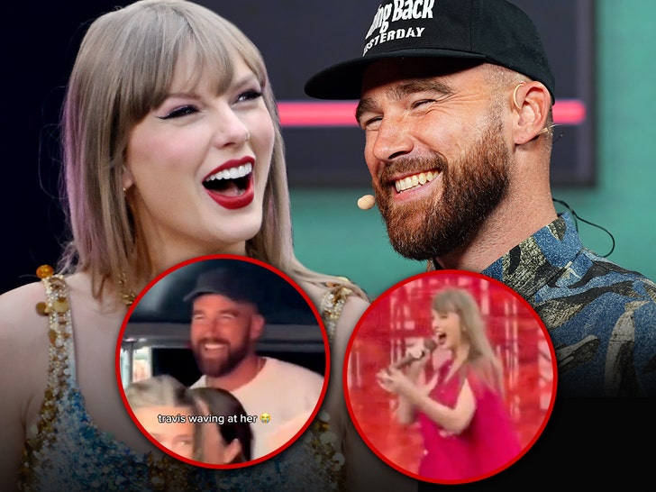 taylor swift and travis kelce in surprise show