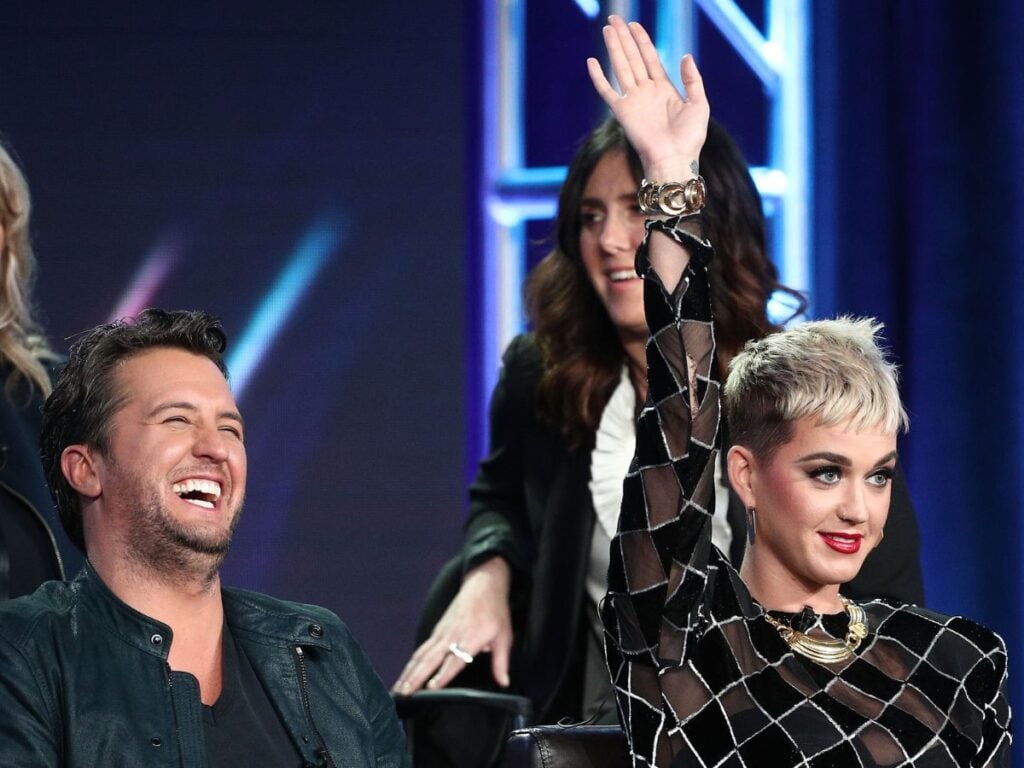 Luke Bryan and Katy Perry at the American Idol event 