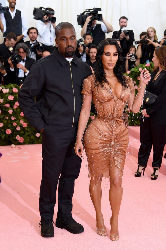 Kanye West and Kim Kardashian in 2019