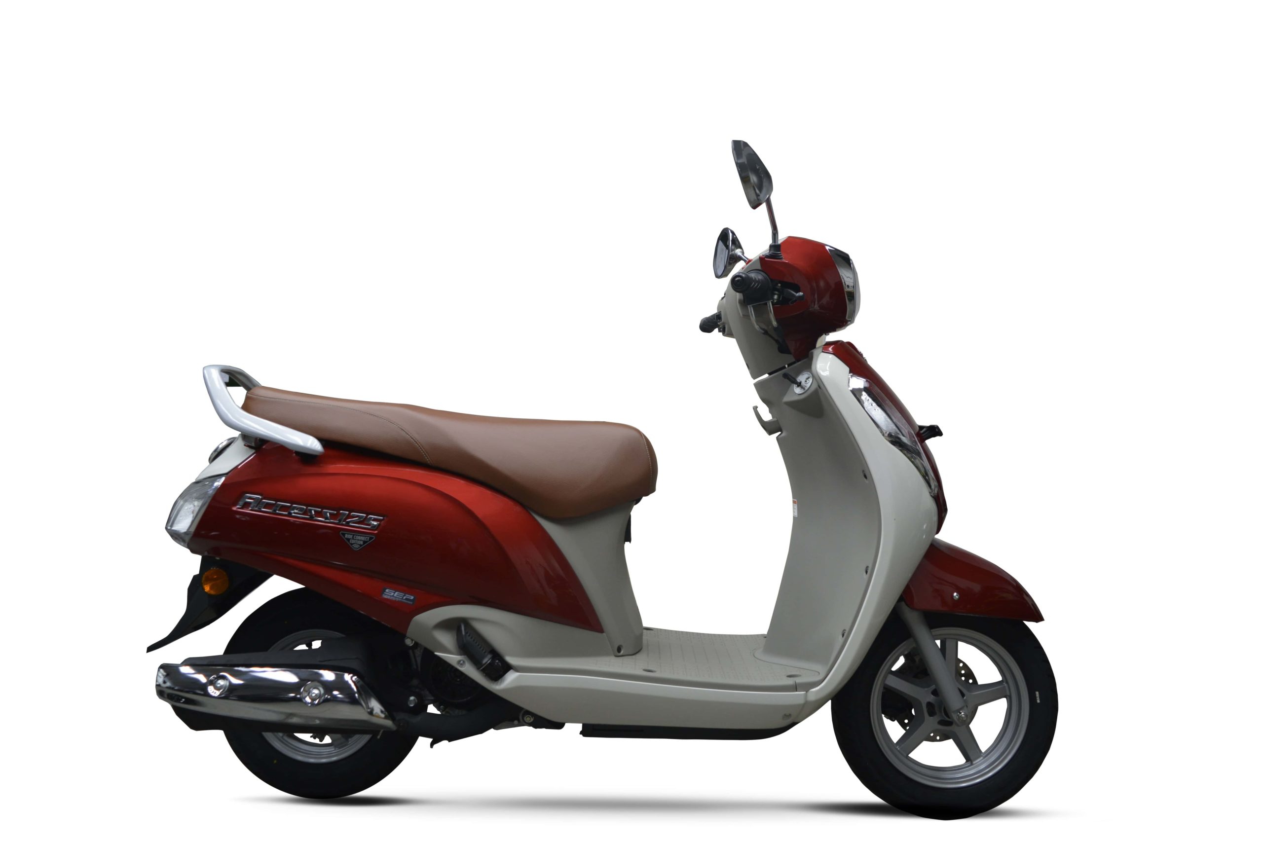 Suzuki Access 125 in Metallic Sonoma Red Pearl Mirage White min scaled