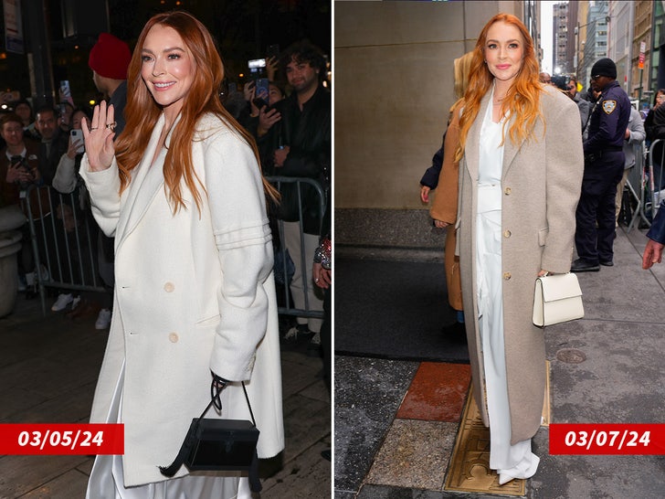 lindsay lohan in new york side by side